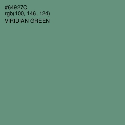 #64927C - Viridian Green Color Image